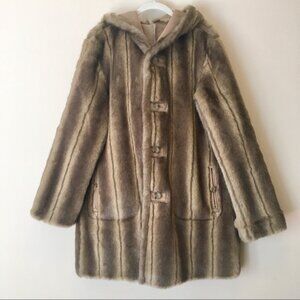 Reversible Faux Fur & Suede Coat